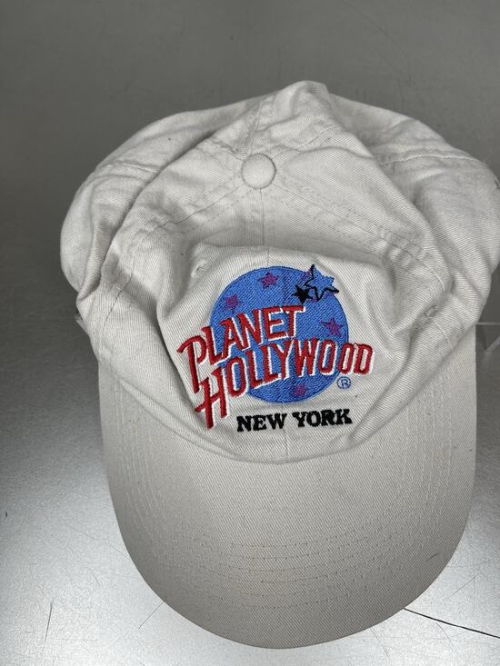 Planet Hollywood Other - VTG 90’s Planet Hollywood New York SnapBack Hat Cream Logoi